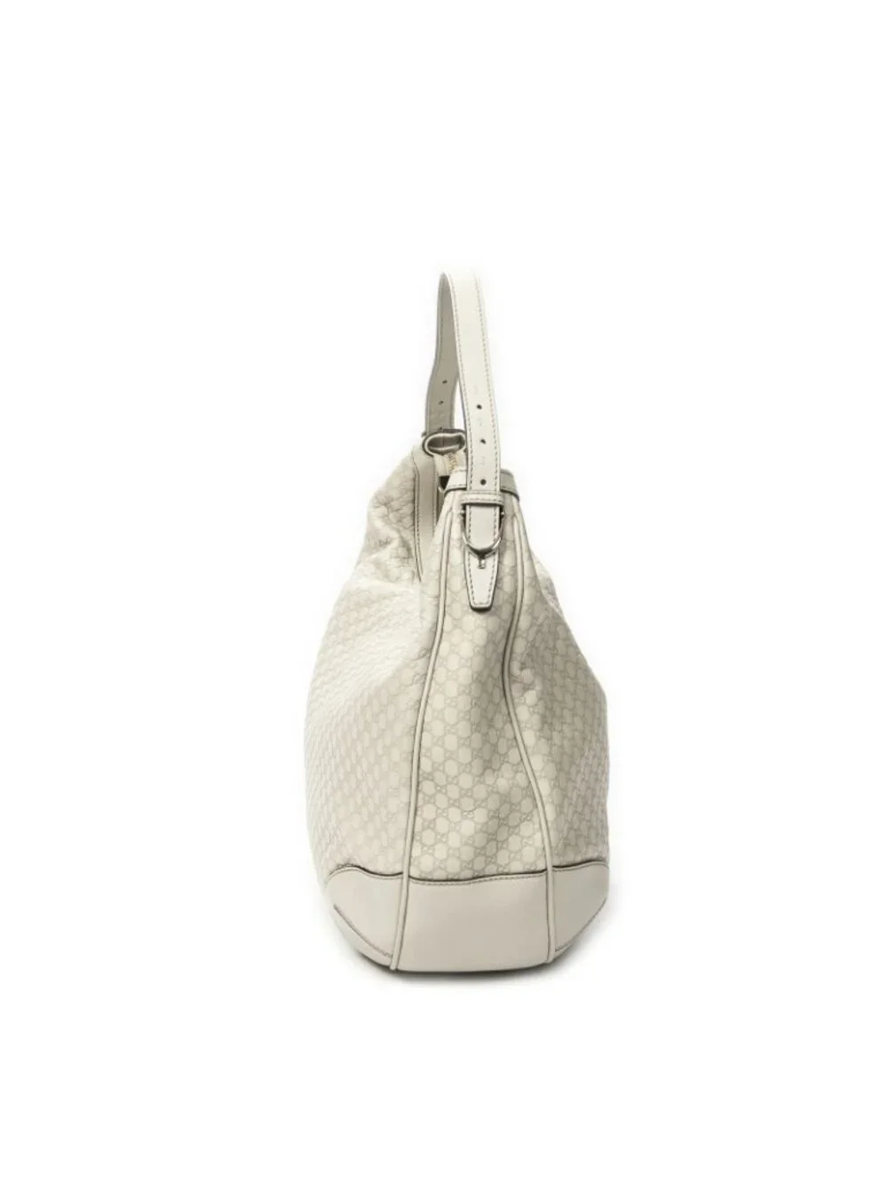 Gucci Nice Hobo Ivory Micro Guccissima Leather